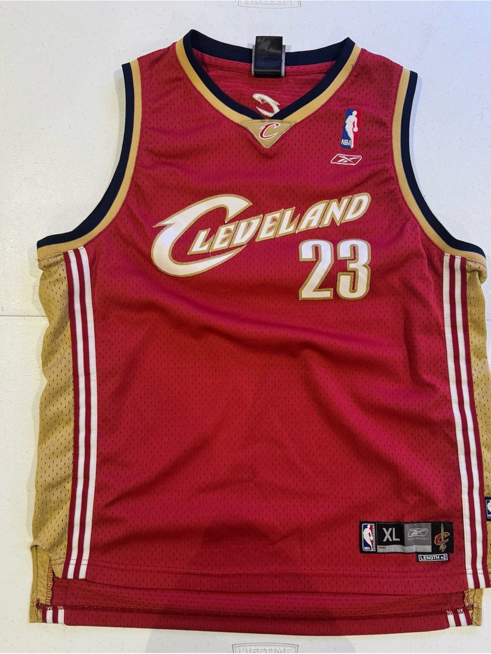 Vintage Reebok LeBron James Cleveland Cavaliers NBA Basketball Jersey size youth